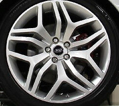 Range Rover Sport L494 OEM 22" Style 7 5 Split Spoke Silver Sparkle Wheel Set 4
