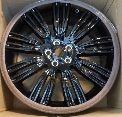 Range Rover L405 OEM 22" x 9.5" 9 Split Spoke Wheel Set Pincer AF Gloss Black