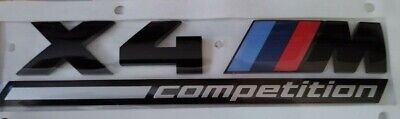 BMW OEM F98 X4 M Competition Rear Trunk Emblem Badge Factory Brand New