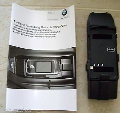 BMW Brand Genuine Bluetooth Motorola V8 V9 Adapter Cradle NEW