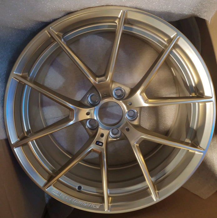 BMW OEM F80 F82 F83 F87 Style 763M 19" Front 20" Rear Y-Spoke Wheels Frozen Gold