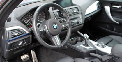 BMW OEM F22 F23 2 Series Coupe Conv. Aluminum Hexagon & Blue Interior Trim Kit