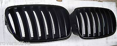 BMW OEM 2007-2013 E70 X5 E71 E72 X6 2008-14 Gloss Black Grille Pair Brand New