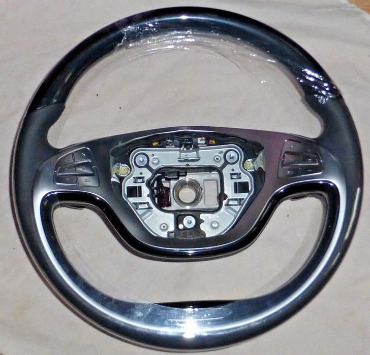 Mercedes-Benz OEM W222 S-Class 2014-16 Piano Black & Leather Steering Wheel New