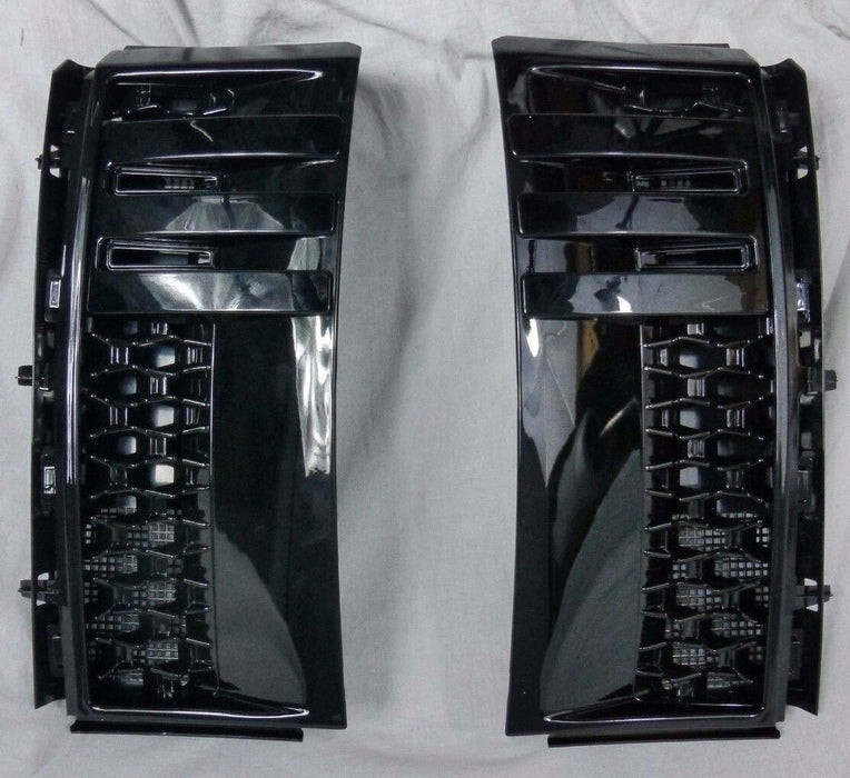 Range Rover L322 2003-2012 Gloss Black Supercharged Side Power Vent Pair New