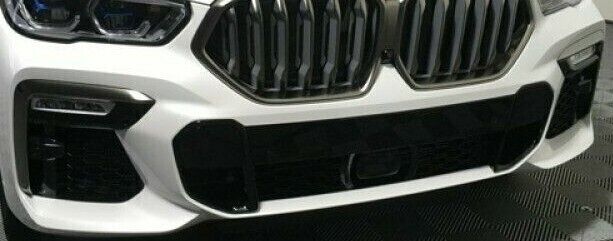 BMW OEM Genuine G06 X6 2020+ M Sport Front Bumper Fog Lamp Trim Set Cerium Grey