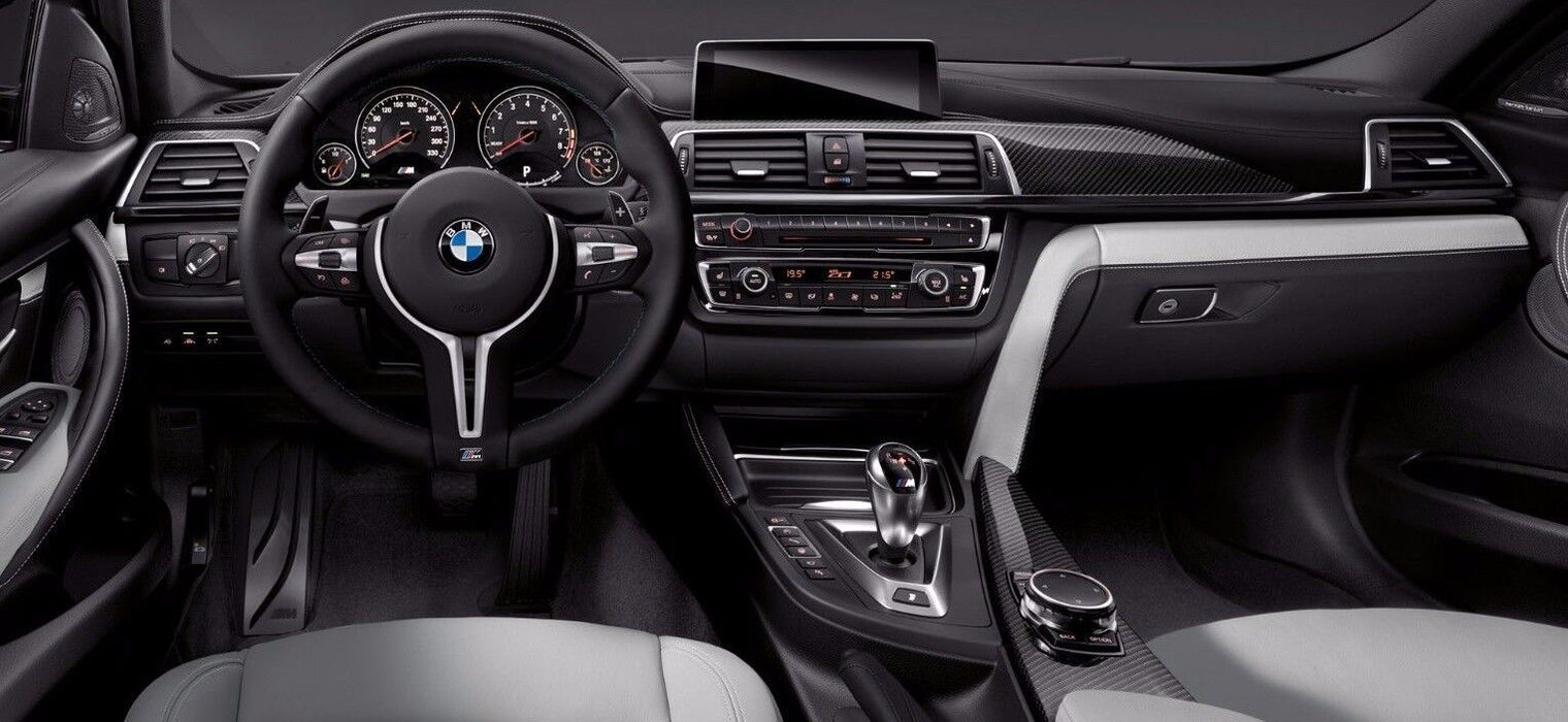 BMW OEM F32 F33 F82 F83 4 Series Carbon Fiber 5 Piece Interior Trim Kit New