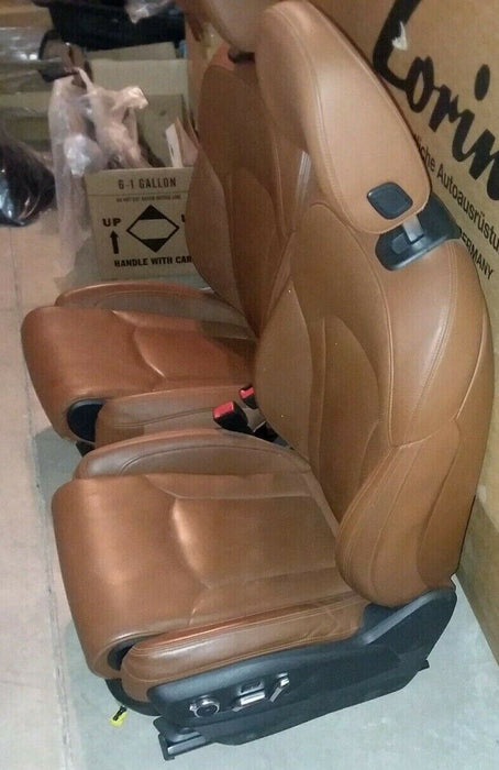 Audi OEM 4M Q7 2016+ Brown Leather Ventilated, Massage, & Heated Comfort Seats