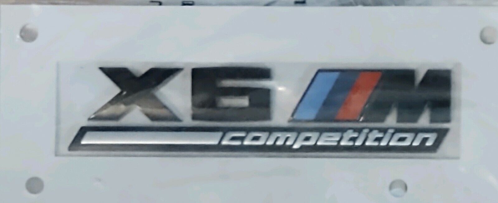 BMW OEM F96 X6 M Competition Center Console Emblem Badge Factory Brand New