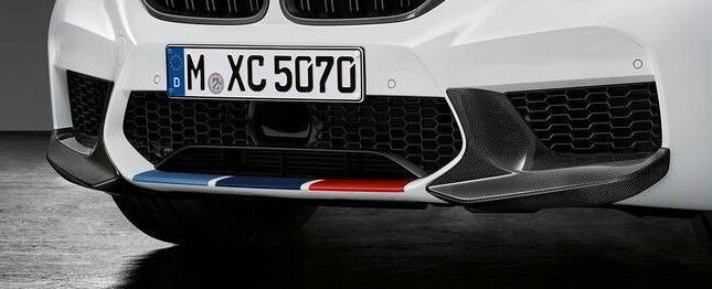 BMW Brand OEM F90 M5 2018-2020 M Performance Carbon Fiber Front Bumper Spoilers