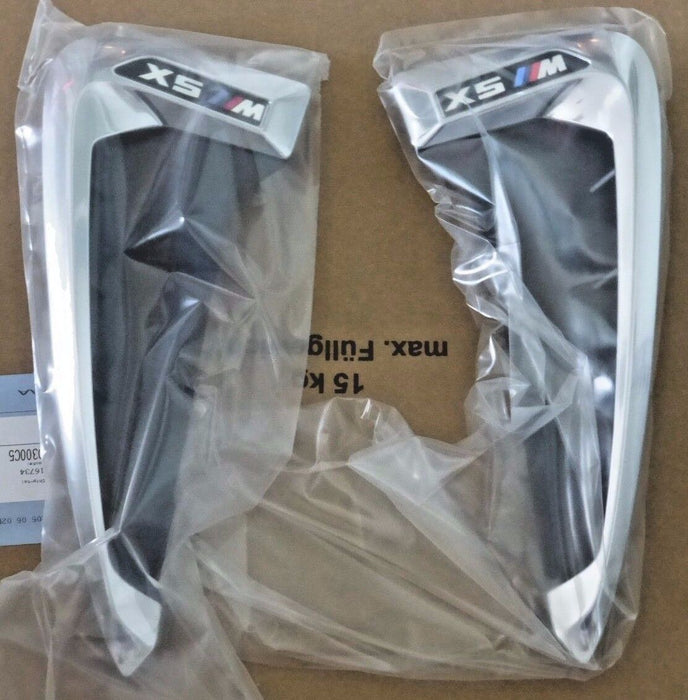 BMW Brand OEM F85 X5 M 2015-2018 Chrome Air Duct/Side Vent Pair Brand New