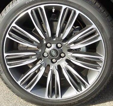 Range Rover Velar L560 OEM 22" x 9" 9 Spoke Wheel Set Pincer Diamond TL Satin