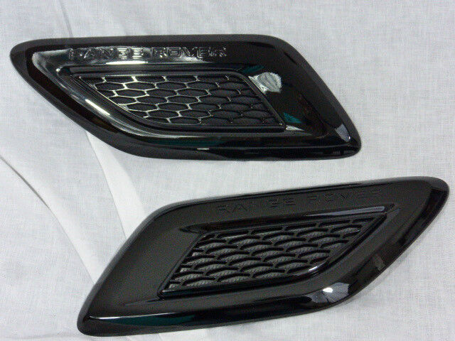 Land Rover OEM Range Rover Sport 2014+ Hood Vent Louvre Pair Glossy Black SVR