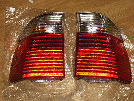 BMW OEM E39 2001-2003 5 Series Touring Genuine CLEAR Outer TAILLIGHTS Brand New