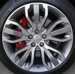 Range Rover Sport 2014-22 OEM 21" Style 1 5 Split Spoke Silver Sparkle Wheel Set