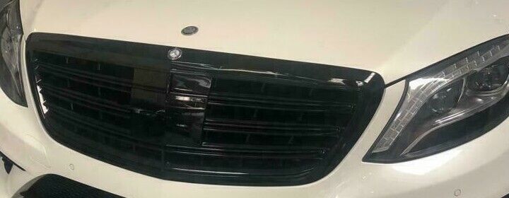 Mercedes-Benz OEM Gloss Black Front Grille Assembly S Class Sedan W222 2014-20