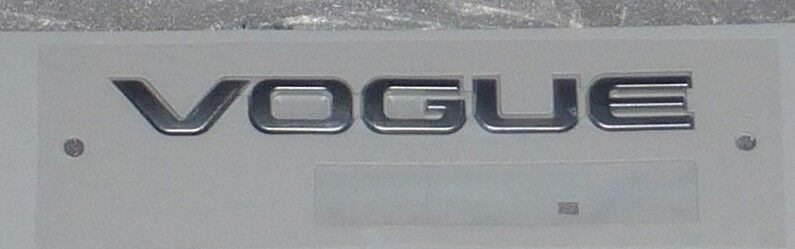 Land Rover OEM Range Rover L405 2013+ VOGUE Silver Tailgate Badge Brand New