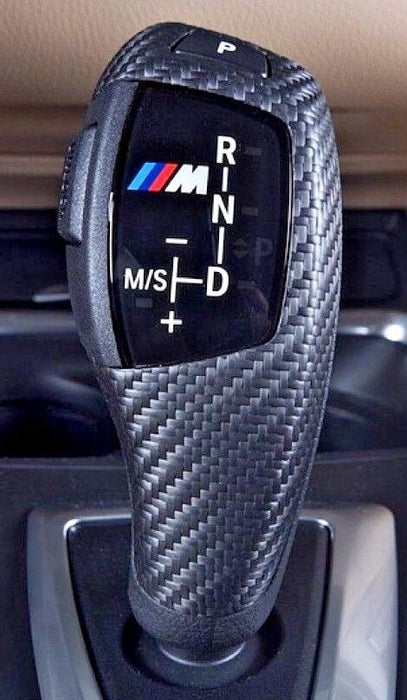 BMW OEM F30 F32 F33 F10 Performance Dry Carbon Fiber Sport Auto Shift Knob Trim