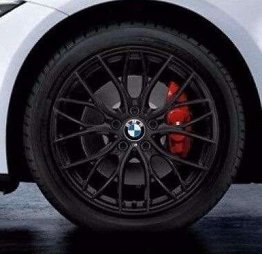 BMW OEM F30 F31 F32 3 & 4 Series 405 18" Wheel Set NEW M Double Spoke Matt Black