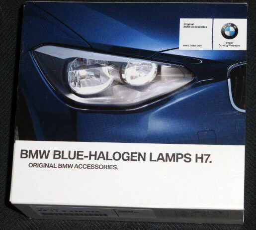 BMW Brand OEM Blue-Halogen Light Bulb H7 Pair Brand New