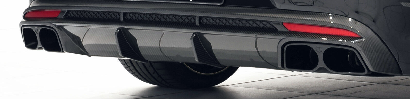Mercedes-Benz Brabus OEM Carbon Fiber Rear Bumper Diffuser S Class Coupe S63 S65 C217