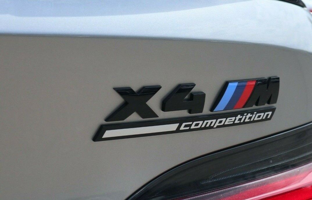 BMW OEM F98 X4 M Competition Rear Trunk Emblem Badge Factory Brand New