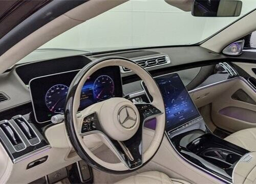 Mercedes-Benz OEM W223 S-Class 2021+ Maybach Poplar Wood Steering Wheel New