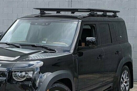 Roof Expedition Rack Black With Silver For Land Rover L663 Defender Brand New