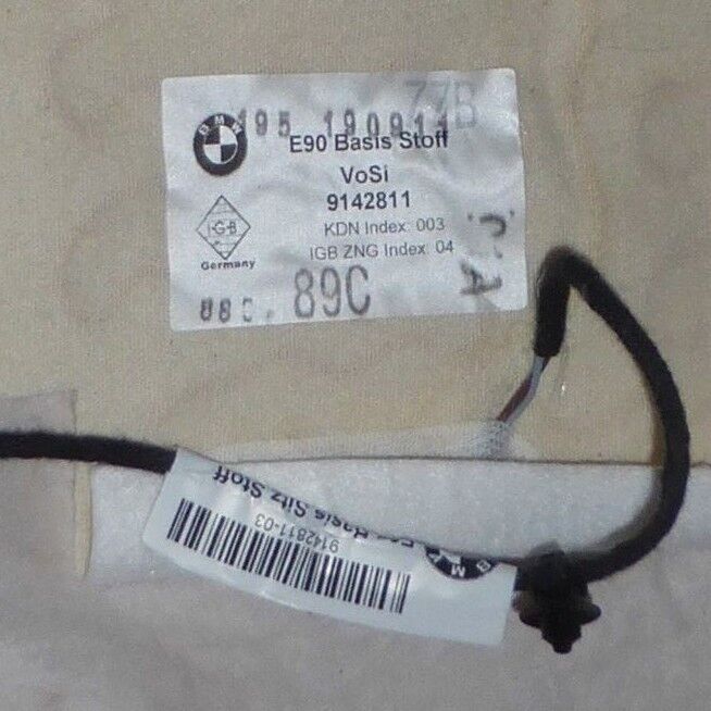 BMW OEM E90 E91 3 Series Heated Seat Element For Basic Seat Backrest NEW