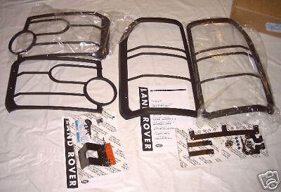 Land Rover LR3 Discovery 3 OEM Genuine Front AND Rear Lamp Guards Euro Spec NEW