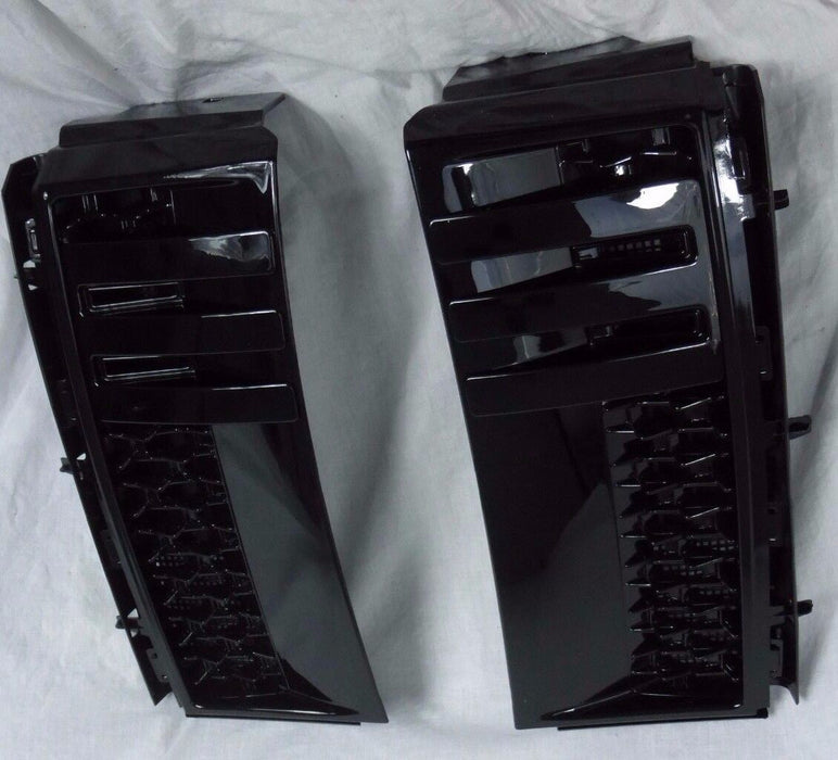 Range Rover L322 2003-2012 Gloss Black Supercharged Side Power Vent Pair New