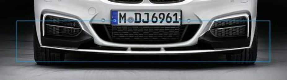 BMW OEM F22 2 Ser Coupe M Aero Front Bumper Attachment in Matt Black Brand New