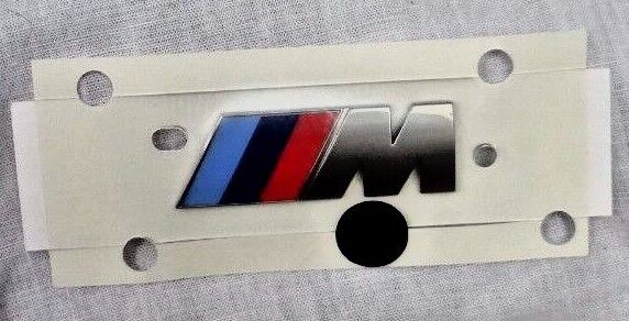 BMW OEM ///M Sport Cerium Grey Tri-Color Fender Badge Factory Sealed G12 G30 NEW