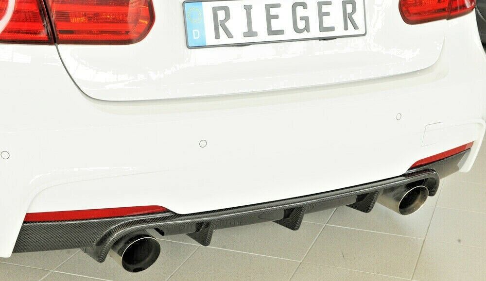 Rieger OEM F30 F31 3 Series Carbon Fiber Rear Diffuser For M Sport Rear Bumper