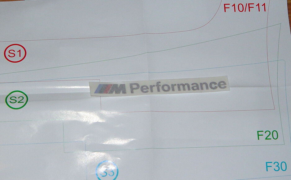 BMW Brand F10 F11 F20 F30 M Performance Windshield Decal Sticker OEM G ...