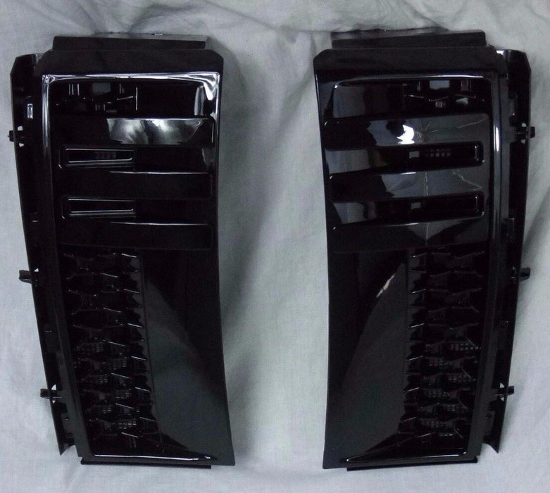 Range Rover L322 2003-2012 Gloss Black Supercharged Side Power Vent Pair New