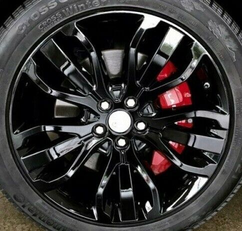 Range Rover Sport L494 OEM 21" x 9.5" 5007 DT Gloss Black Wheel Set L405 L462