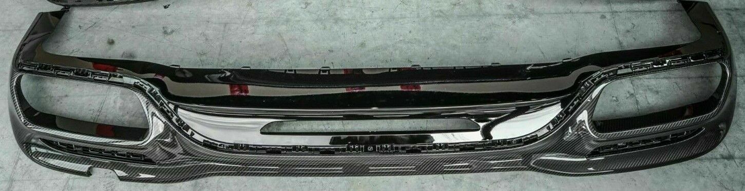 Mercedes-Benz OEM Carbon Fiber Rear Bumper Diffuser W222 S Class Sedan 2018-2020