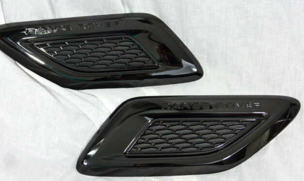 Land Rover OEM Range Rover Sport 2014+ Hood Vent Louvre Pair Glossy Black SVR