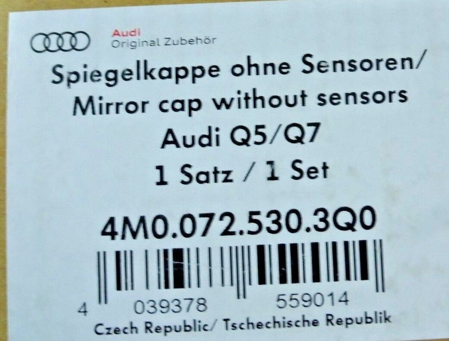 Audi OEM 4M Q7 2016+ B9 Q5 2017+ Carbon Fiber Side Mirror Back Pair Brand New