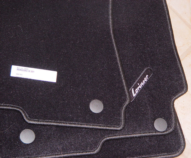 Mercedes-Benz W221 S Class 2007+ OEM Lorinser Carpet Mat Set Black