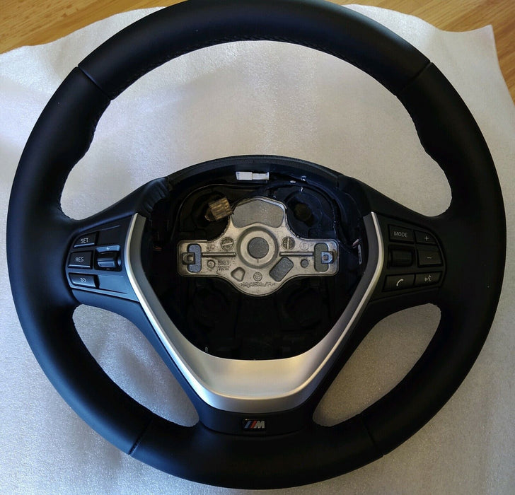 BMW OEM F20 F22 F30 F31 F32 F33 F34 F36 M Sport Nappa Leather Steering Wheel New