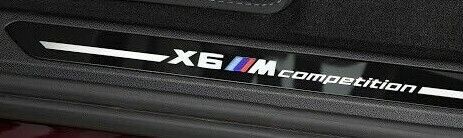 BMW OEM G06 X6 F96 X6 M 2020+ M Competition Door Sill Trim Strips Brand New