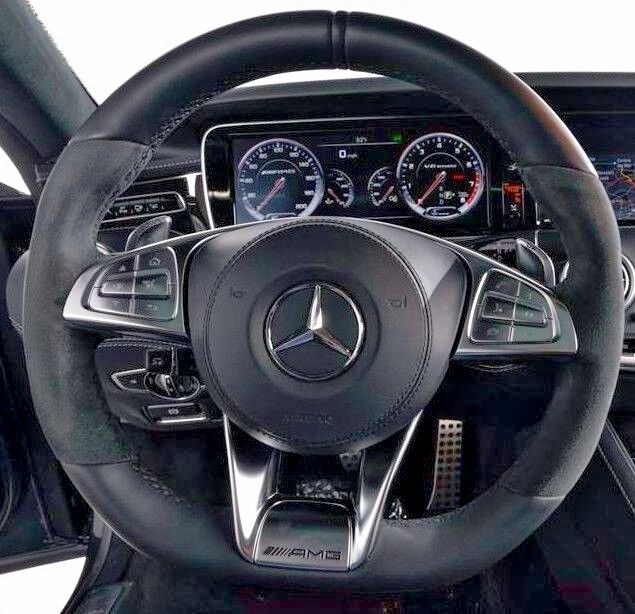 Mercedes-Benz OEM C217 AMG Performance Leather & Alcantara Steering Wheel New