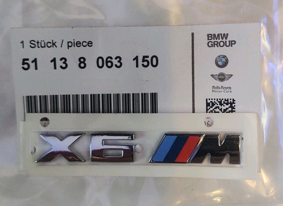 BMW OEM 2015-2019 F16 F86 X6 M Front Grille Emblem Sticker Badge Brand New