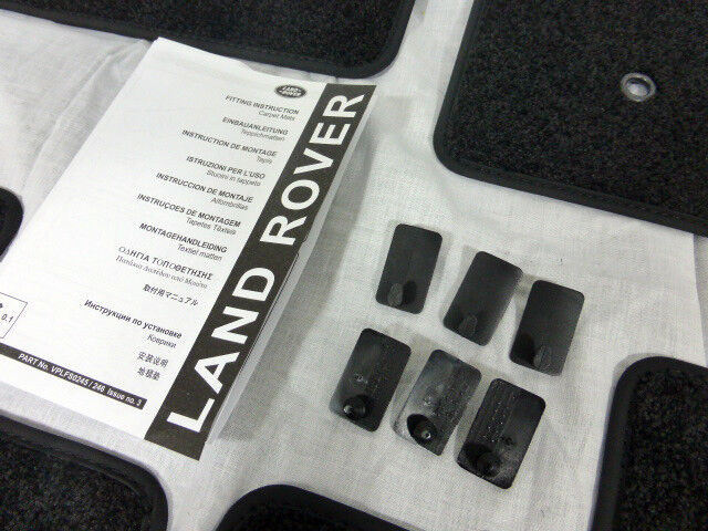 Land Rover Brand OEM LR2 Ebony Black Carpet Floor Mat Set Freelander 2 Brand New