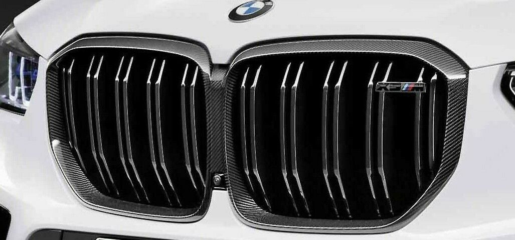 BMW OEM 2019+ G05 F95 X5 M Front Grille Black Carbon Fiber Brand New
