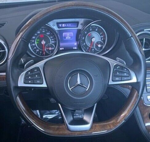 Mercedes-Benz Genuine SL Class 2017-2020 R231 Walnut Wood Steering Wheel OEM New