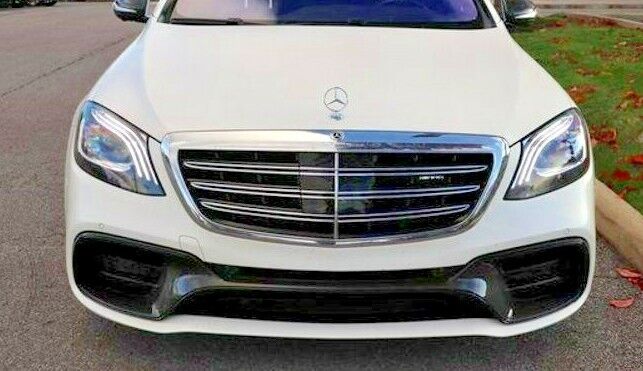 Mercedes-Benz OEM Carbon Fiber Front Bumper Trim W222 S Class Sedan 2018-2020