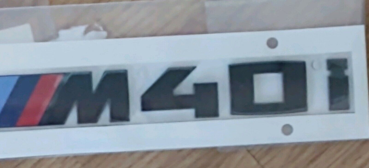 BMW OEM Gloss Black M40i Trunk Badge G02 X4 2019+ Brand New